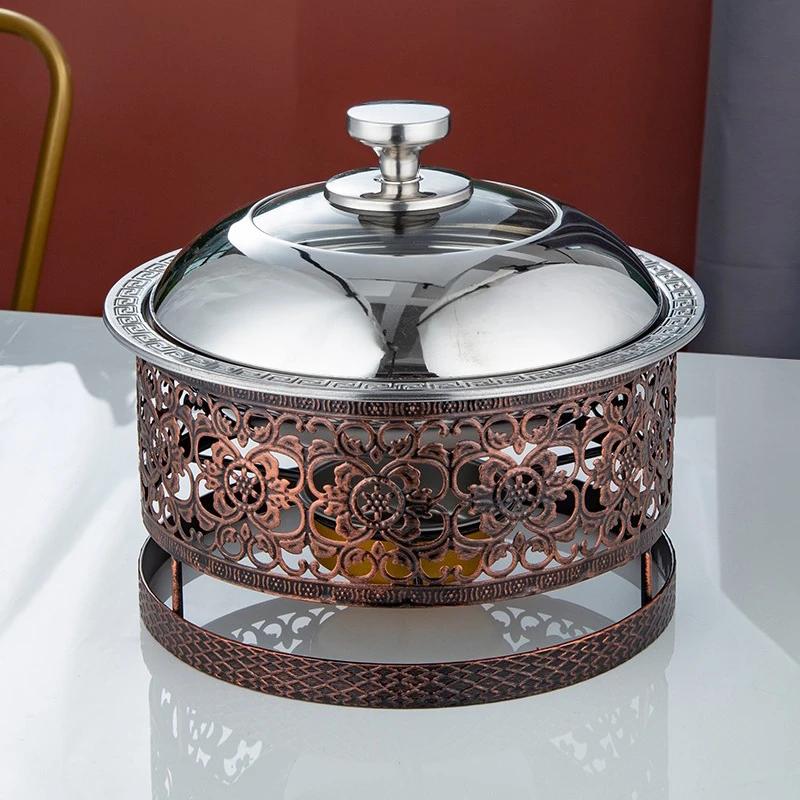 Hotel Dry Pots Solid fuel Stainless steel pot pots and pans Cookware Cooking pot Alcohol heater Commercial small hot pots