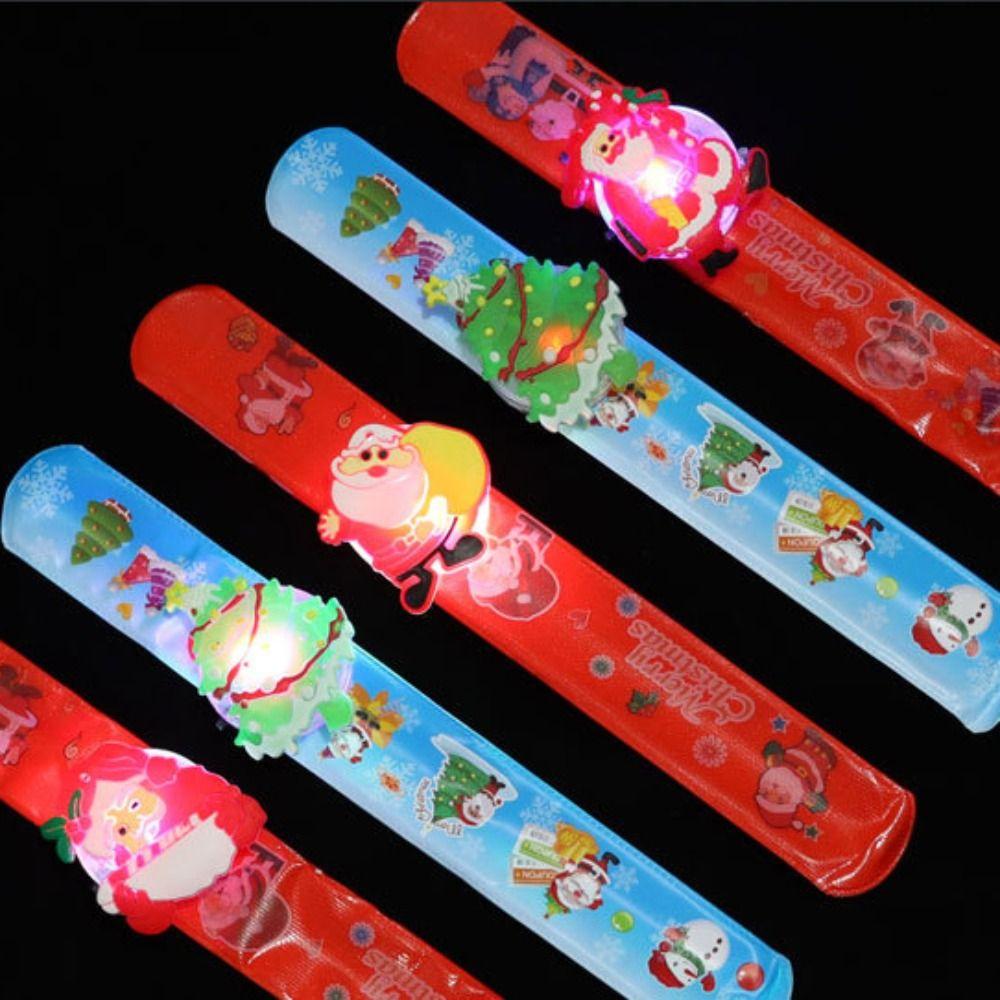 Christmas Christmas Clap Circle Plastic LED Christmas Bracelet Christmas Toys Hand Ring Christmas