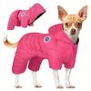 Winter Onesie Windproof Pet Clothing Lightweight Warm Dog Suit For Small & Medium Dogs Indooroutdoor Use Hooded Dogwear Outfit