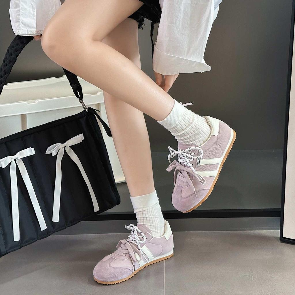 Leather soft-soled Forrest Gump shoes women's 2025 spring new flat-soled comfortable and versatile lightweight casual sports jogging shoes