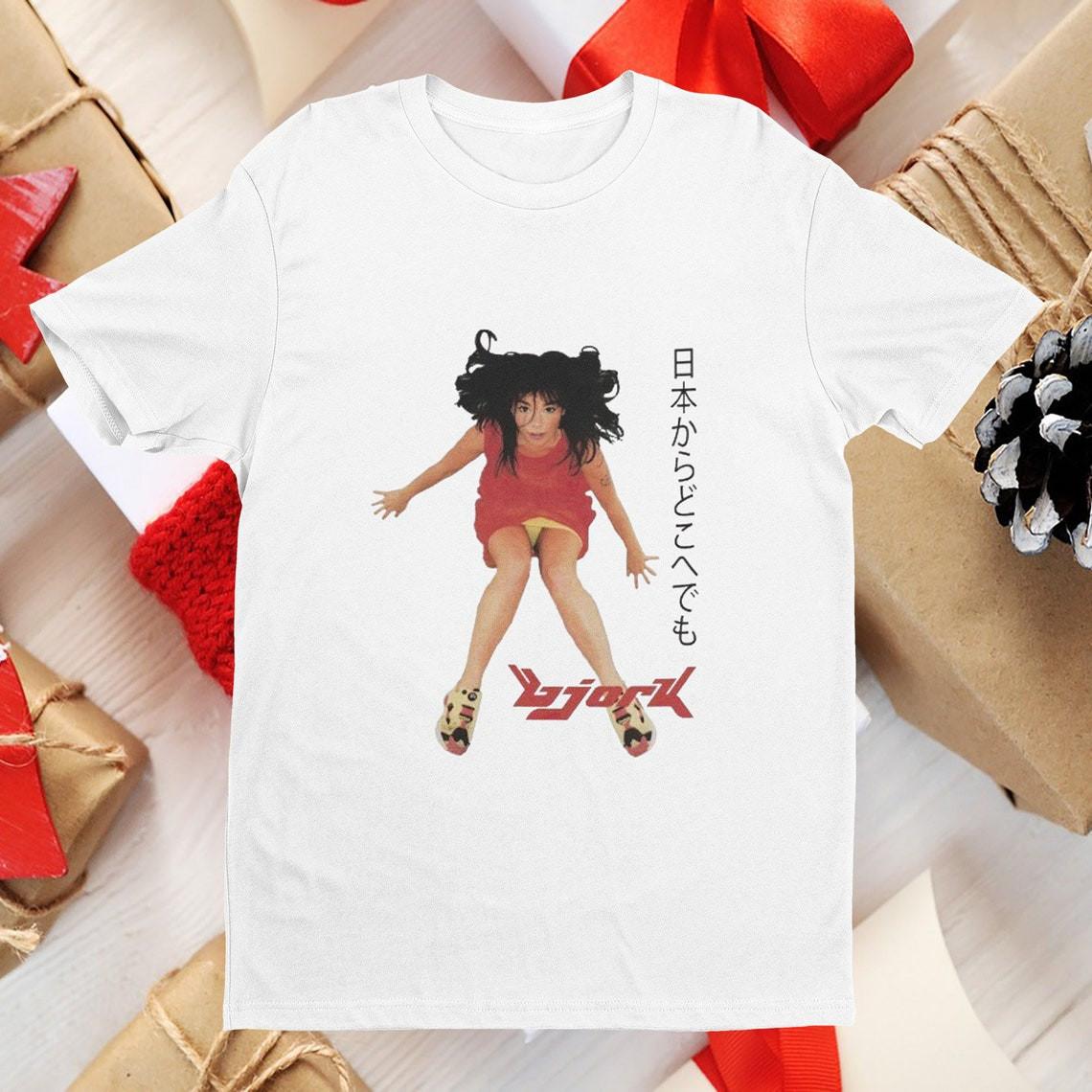 Vintage 90s Bjork Japanese Tour Crewneck Unisex T-shirt, Bjork Shirt L
