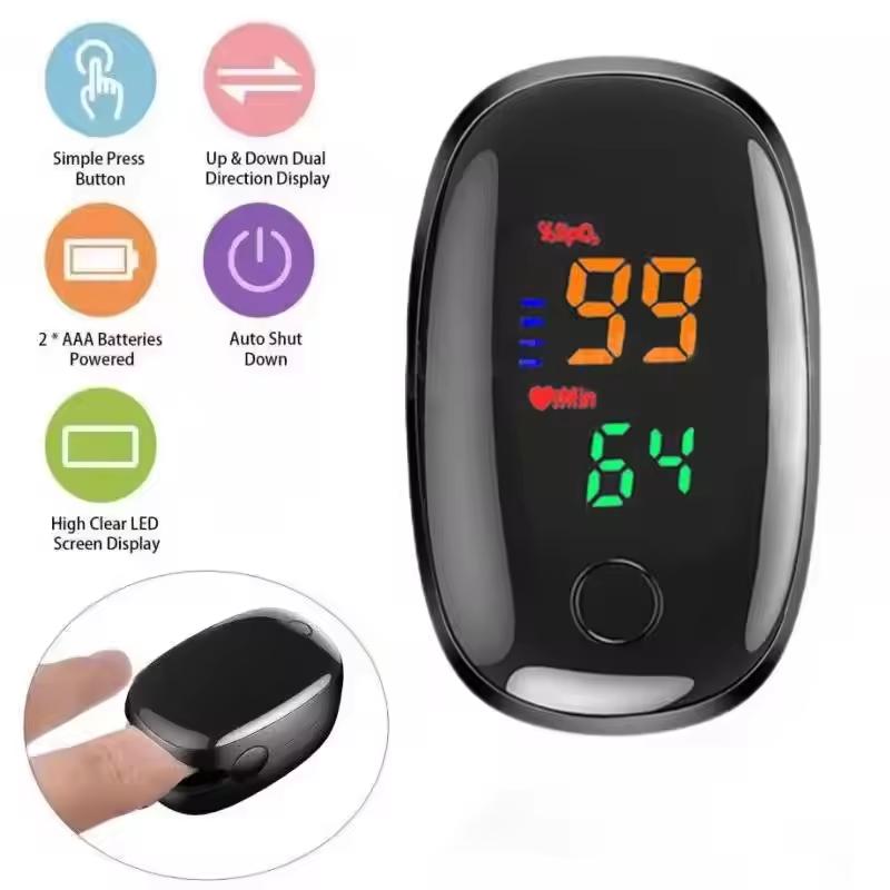 Digital Automatic Blood Pressure Monitor Tonometer Or Finger Pulse Oximeter,Portable Household Medical Heart Rate Pulse Meter