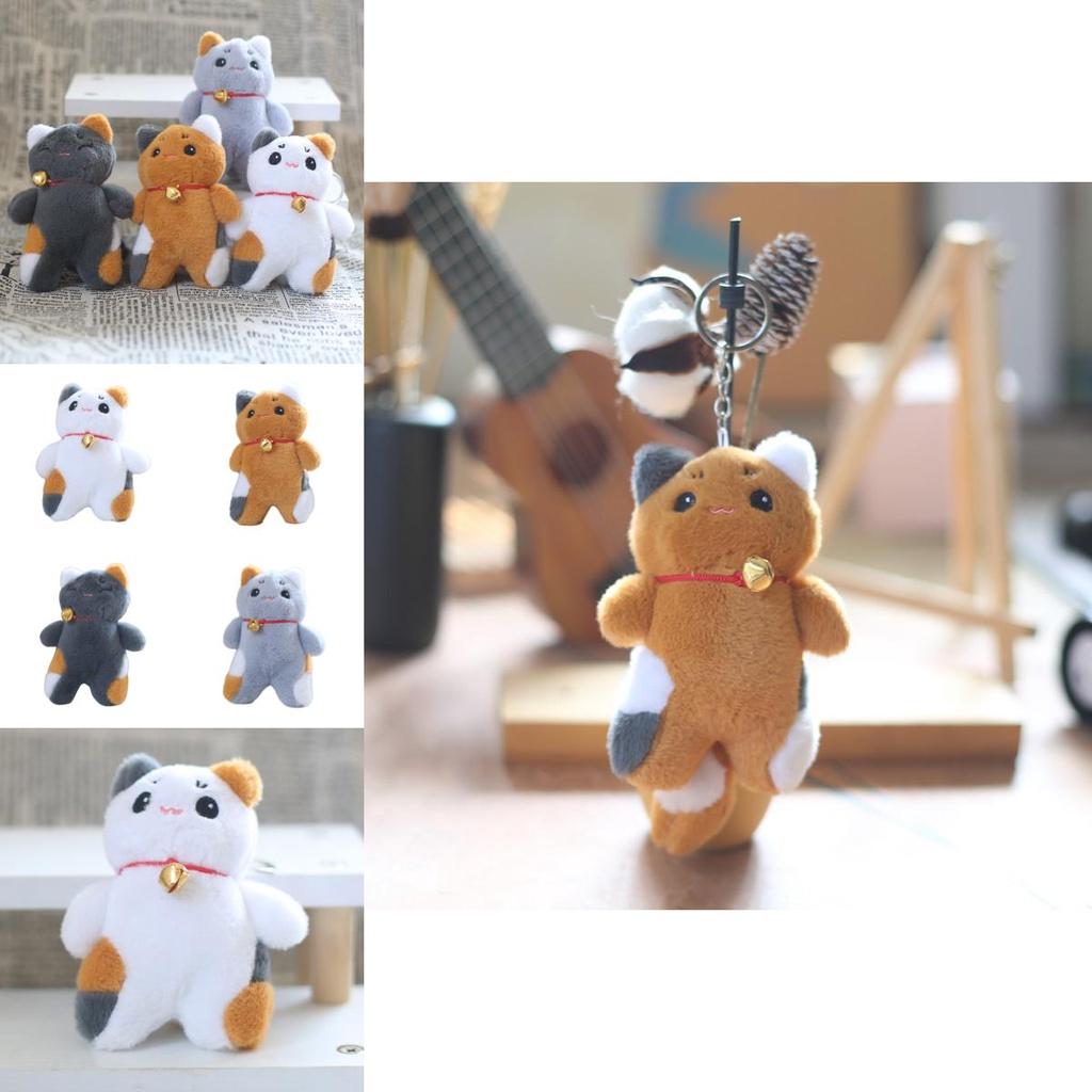 Urocza Puszysta Pluszowa Lalka Kot Breloczek Krótki Plusz Różne Kolory