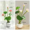 Vivid Simulation Lotus Leaf Pot Plastic Artificial Lotus Flower  Spring Home Office