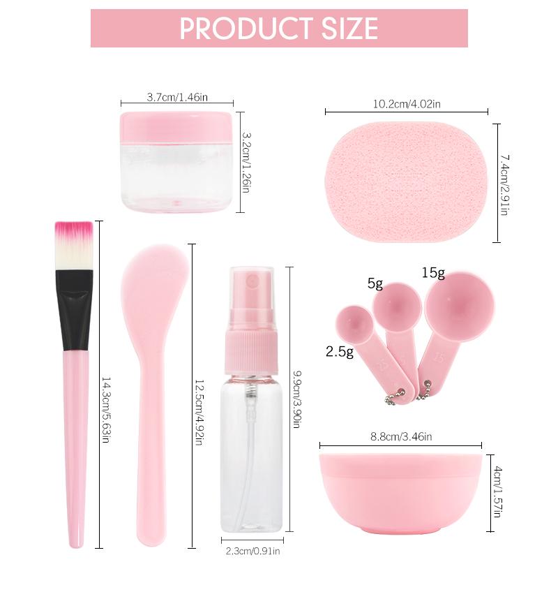 9 PCS Face Mask Bowl Brush Spoon Stick Beauty Make Up Set For Facial Mask Tools Makeup Tool Kits
