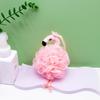 Pink Flamingos Soft Mesh Bath Flowers Girls Bath Brush Exfoliating Back Massage Scrubber Cleaning Balls Body Wash Foaming Net