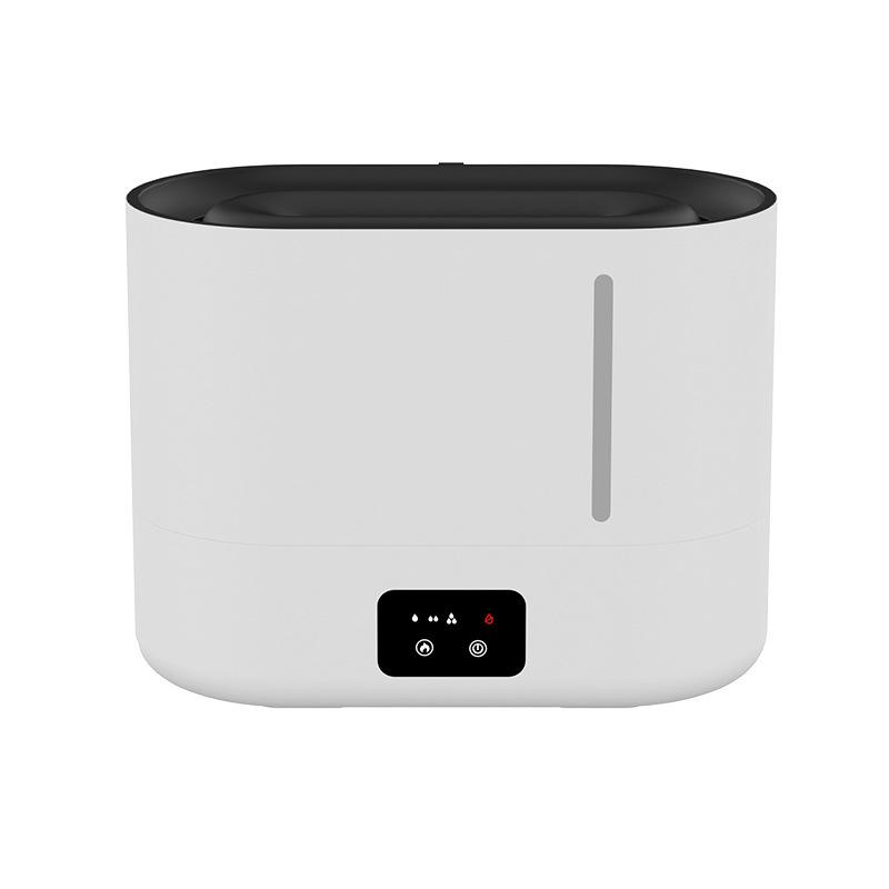 

220В/110В Увлажнитель воздуха с верхним заливом и имитацией пламени и аромадиффузор с вилкой США/ЕС/Великобритании EU Plug 220V белый