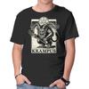 Unisex Crew Neck T-Shirt Goetia Krampus Christmas Graphic Short Sleeve Casual Tee