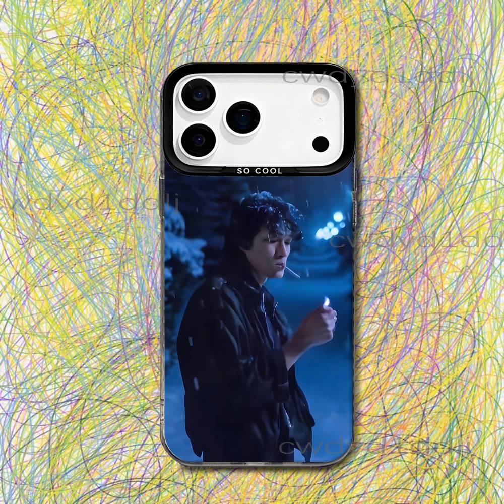Band K-Kino Viktor Tsoi Phone Case For iPhone 17,16,15,14,13,12,11,X,8,7,Pro,Max,Plus,SE4,Air,Mini IMD Gray Hard Matte