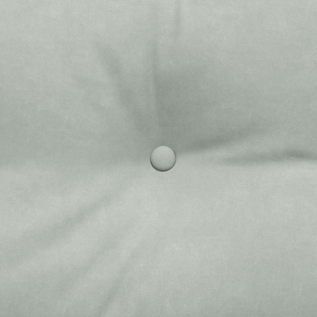 Back Pillow Light Gray 120 x 24 x 50 cm Velvet