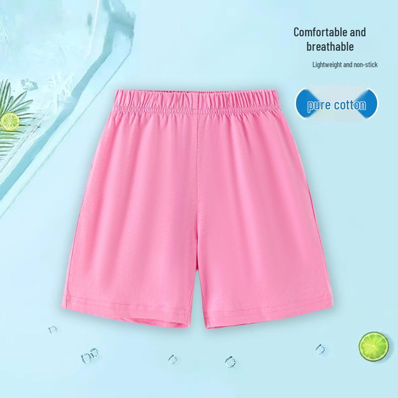 Pantaloncini Estivi in Puro Cotone per Bambini - Pantaloni Corti Casual Leggeri Monocolore per Ragazzi e Ragazze