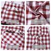 Anti Dirty Kitchen Aprons Checkered Print Cooking Aprons Chef Work Apron  Household Cleaning