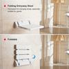 Wall Mounted Foldable Bath Stool 220 Lbs Bearing Weight Non Slip Folding Shower Seat Entryway Stool Bench for Elderly Pregnant Women and Patients