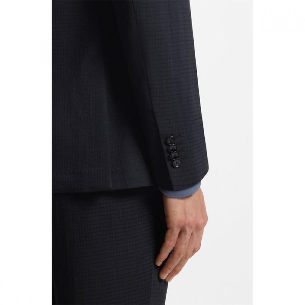 Boss Slim Fit Washable Wool Blend Packable Blazer Dark Blue 50561571404 