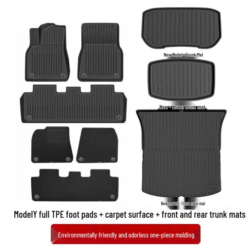 All-Inclusive Floor and Trunk Mats for Tesla Model 3/Y Refresh