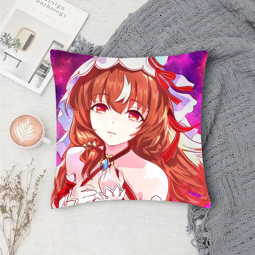 Still In Love Anime U-Uma Musume Pillow Case Fashion Square Pillowcase Bedroom Sofa Room Ins Decoration Leisure