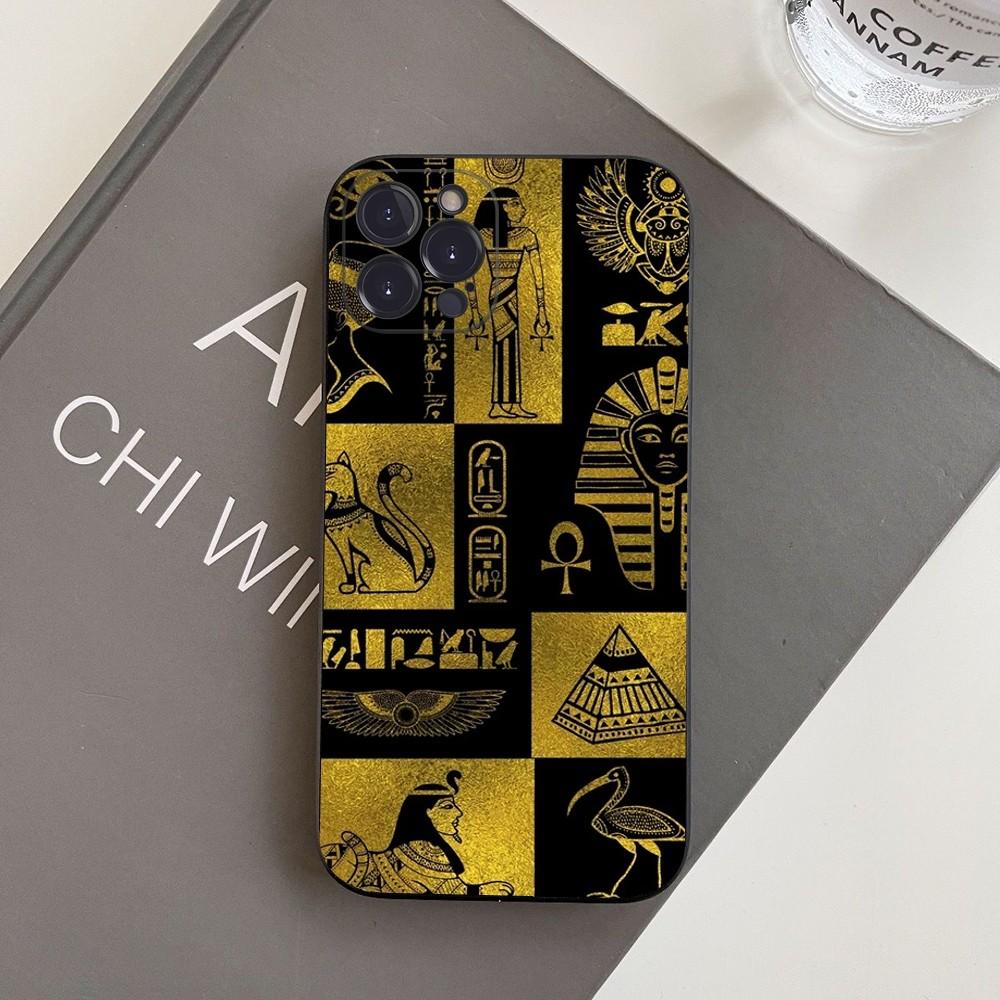 Egypt Nefertiti Anubis Ankh Phone Case For iPhone 15 14 11 12 13 Mini Pro XS Max Cover 6 7 8 Plus X XR SE 2020 Funda Shell