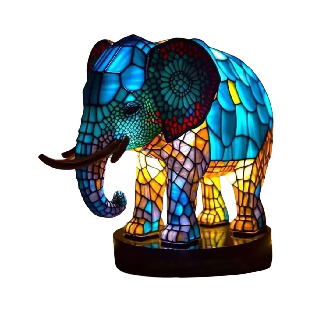 Stained Glass Table Lamp, Cute Pet-themed LED Light, Animal Series, A Perfect Gift For Pet Lovers.