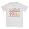40th Birthday Gifts Retro Awesome Since 1986 Cotton TShirt Man Summer Vintage T Shirts O Neck Fashion Tee Shirt Oversized Tops
