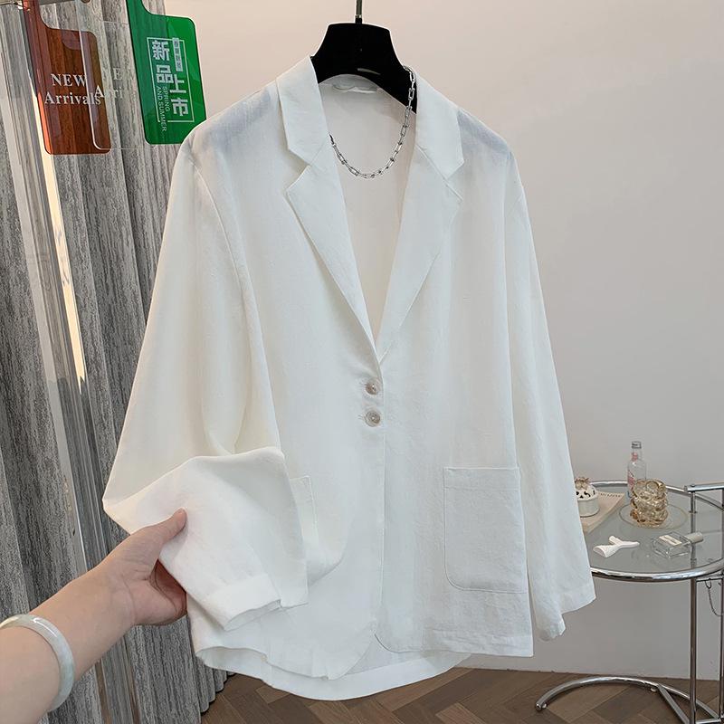 

Korean Retro Sun Protection Loose Long-Sleeve Jacket for Women 2026 Medium