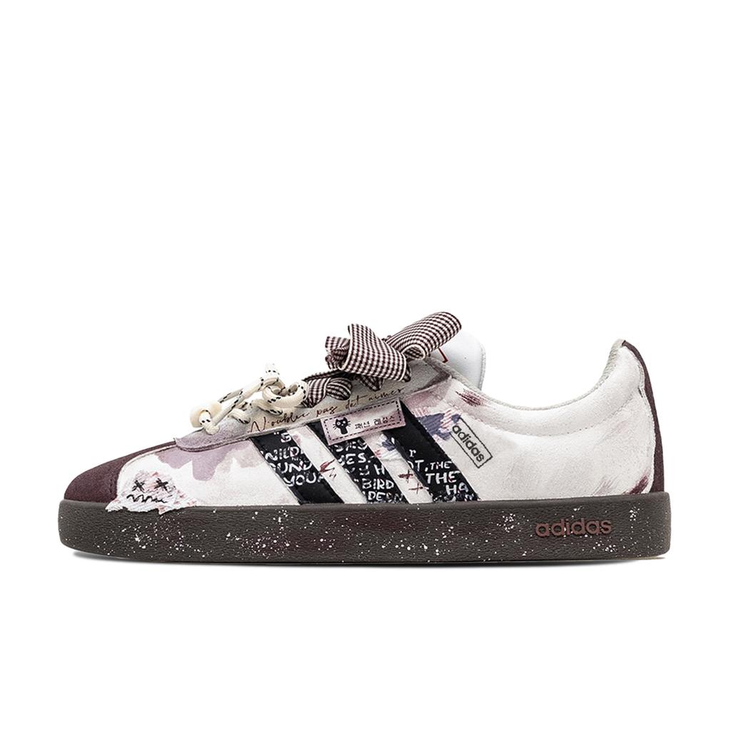 adidas Neo VL Court Lifestyle Freedom Panda, Box, Brown Shoes Breathable Low Top Skateboard Shoes Unisex HQ1802(Team202-S-BOX)
