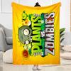 Plants Vs Zombies Adventure Flannel Blanket-Soft and Suitable for Sofas,Beds,Offices,Travel,All Seasons,Great Gift for Holidays and Birthdays.