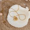 French Retro Teardrop Zircon Necklace: Women's Simple Stainless Steel Clavicle Chain