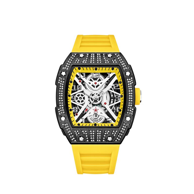 Zido New Richard Men's Skeletonized Luminous Diamond Luxury Automatic Watch
