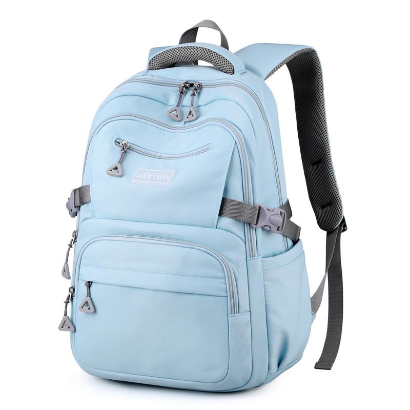 Student Backpack Nylon School Bag With Padded Straps For Middle School Kids