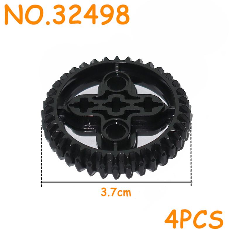 MOC Bricks Gear Axle Series Gear Rotating Platform Gear Rack Differential Power-driven Mechanical Technical Part Building Blocks
