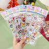 10/30/50Sheets Christmas Party Stickers Birthday Christmas Party Gathering Gift for Girl Boy Stationery Stickers Santa Claus