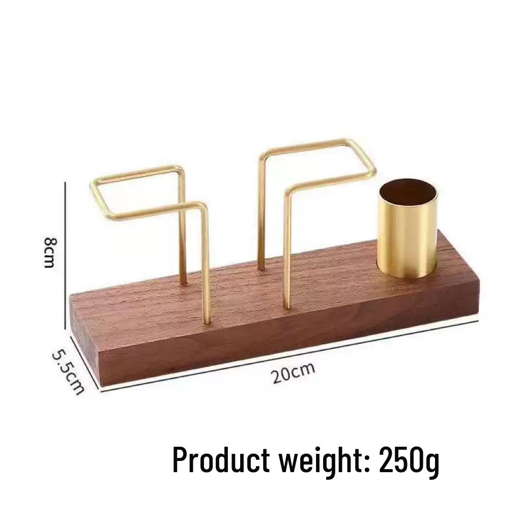 Solid Wood & Iron Vertical Tissue Holder: Multi-functional Pull-out Tissue Box for Home, Hotel, or Restaurant