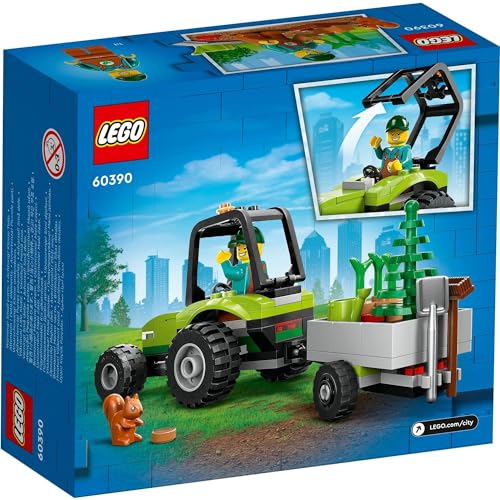 LEGO City Park Tractor 60390, a Toy Block Gift for Boys and Girls Ages 5 and Up, Perfect for Building a City.