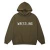 Autumn and winter new FOG tide brand WRESTLING letter printing hooded sweater for men and women of the same style