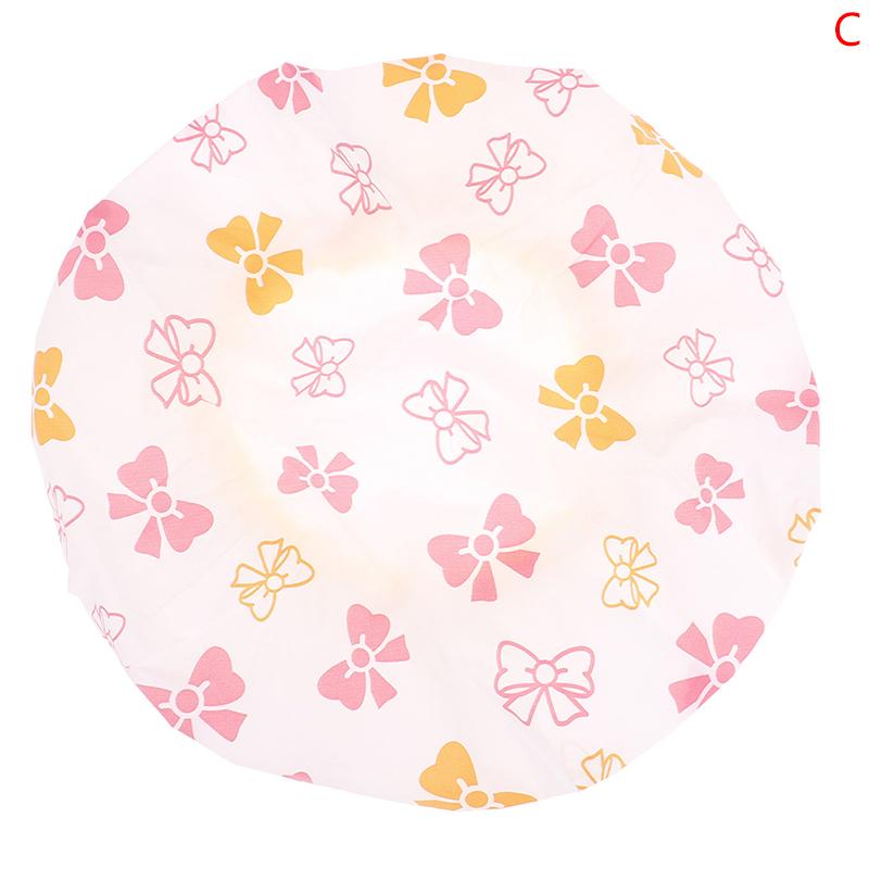 

Водонепроникна Шапочка для душу для волосся Салонна Еластична Потовщена для жінок Шапка для ванної кімнати C