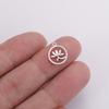 5pcs/lot Charms for Jewelry Making Stainless Steel Lotus Tulip Bicycle Elephant Pendant DIY Accessories for Bracelet Necklace