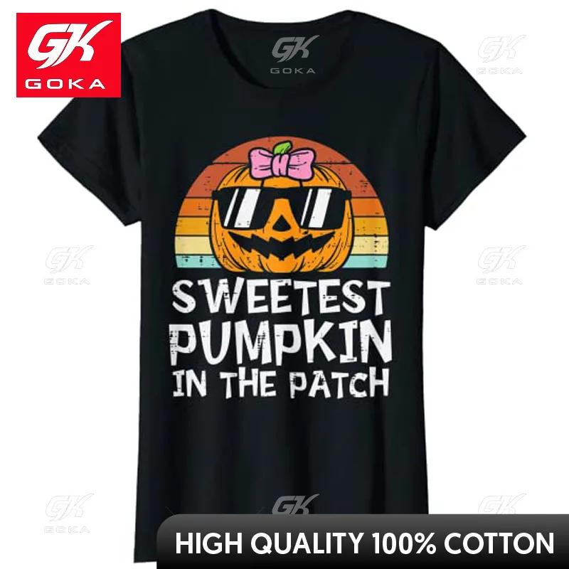 

Sweetest Pumpkin in The Patch Retro Halloween Toddler Girls TShirt Punk Clothes Goth Graphic Tee Women T Shirts S
