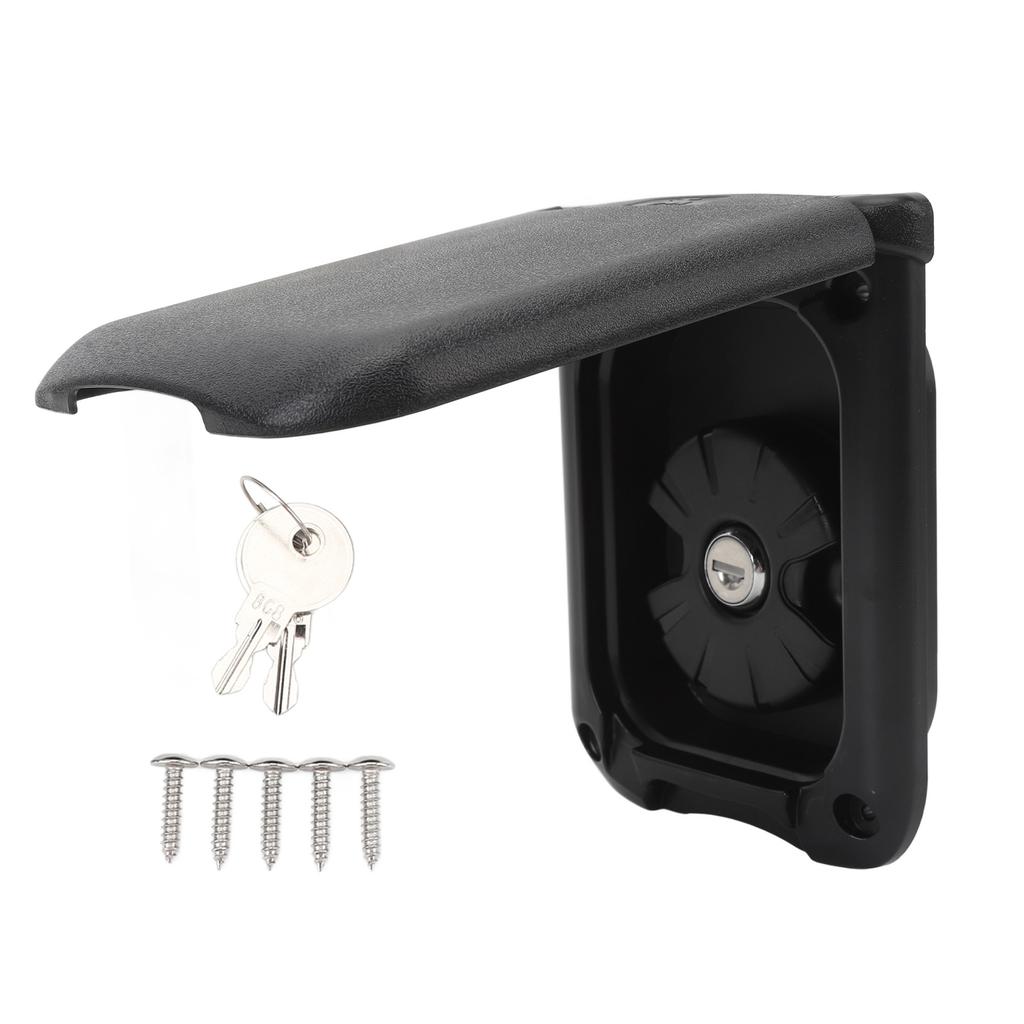 RV Gravity Fresh Water Fill Hatch Inlet Stainless Steel with Cover and Lock Square for Campers Boats Yachts