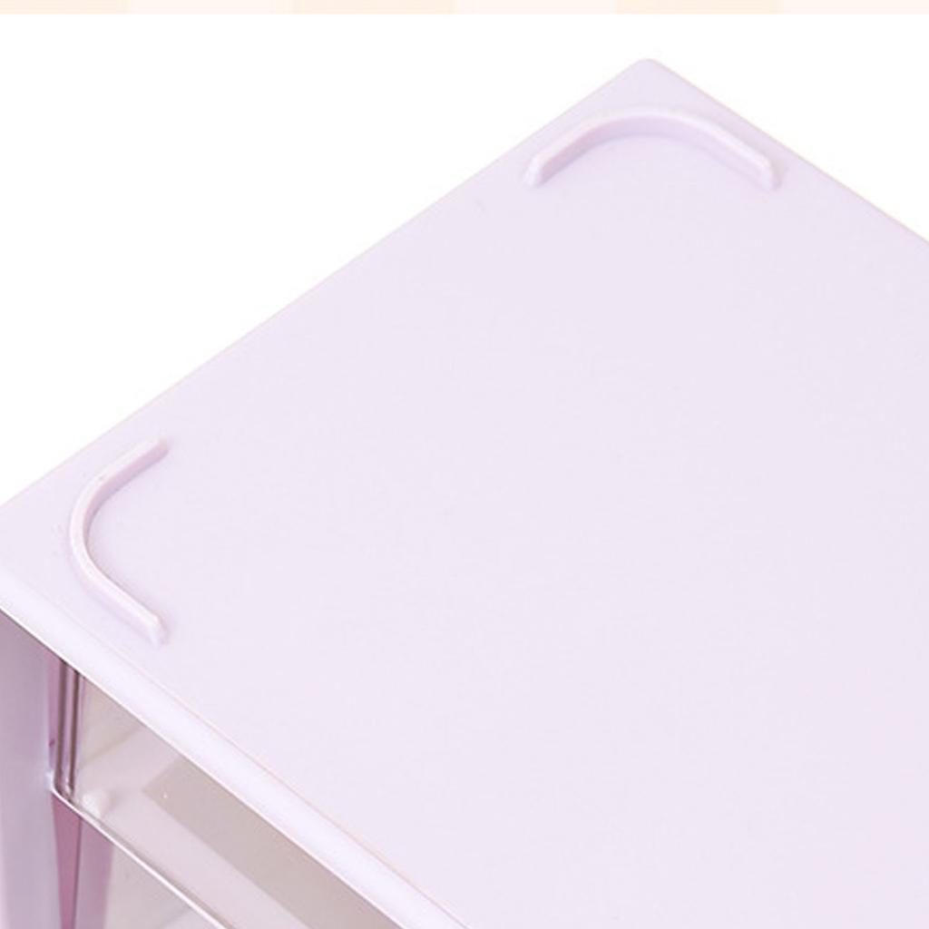 Desktop Storage Box Plastic Space Saving Large Capacity Desktop Drawer   for Dressing Table   School