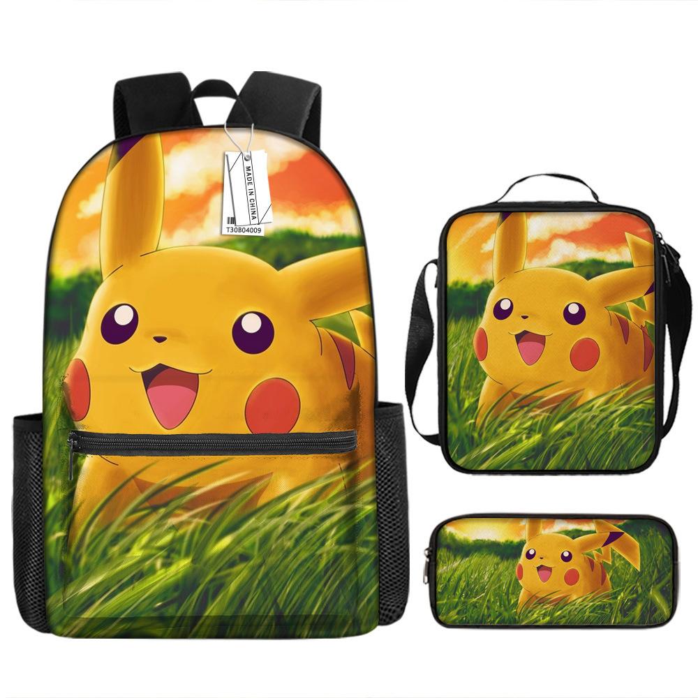 School Season Student Schoolbag Pokémon Pokémon Backpack Cartoon Satchel Pencil Case