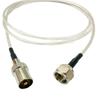 HDTV Tac HD Set-top Box: F-Type Male to TV Male, Digital Satellite Extension RG179 Coaxial Cable.