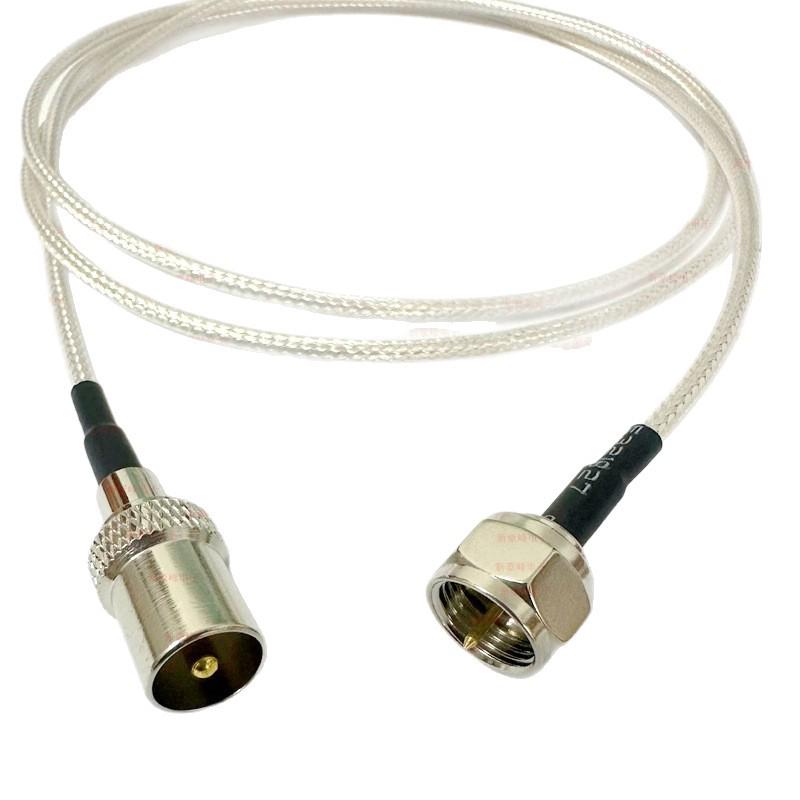 HDTV Tac HD Set-top Box: F-Type Male to TV Male, Digital Satellite Extension RG179 Coaxial Cable.