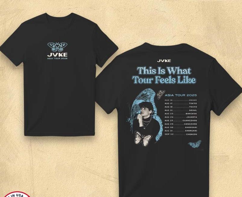 Official Jvke Asia Asia Tour 2026 T-shirtt shirt XXL