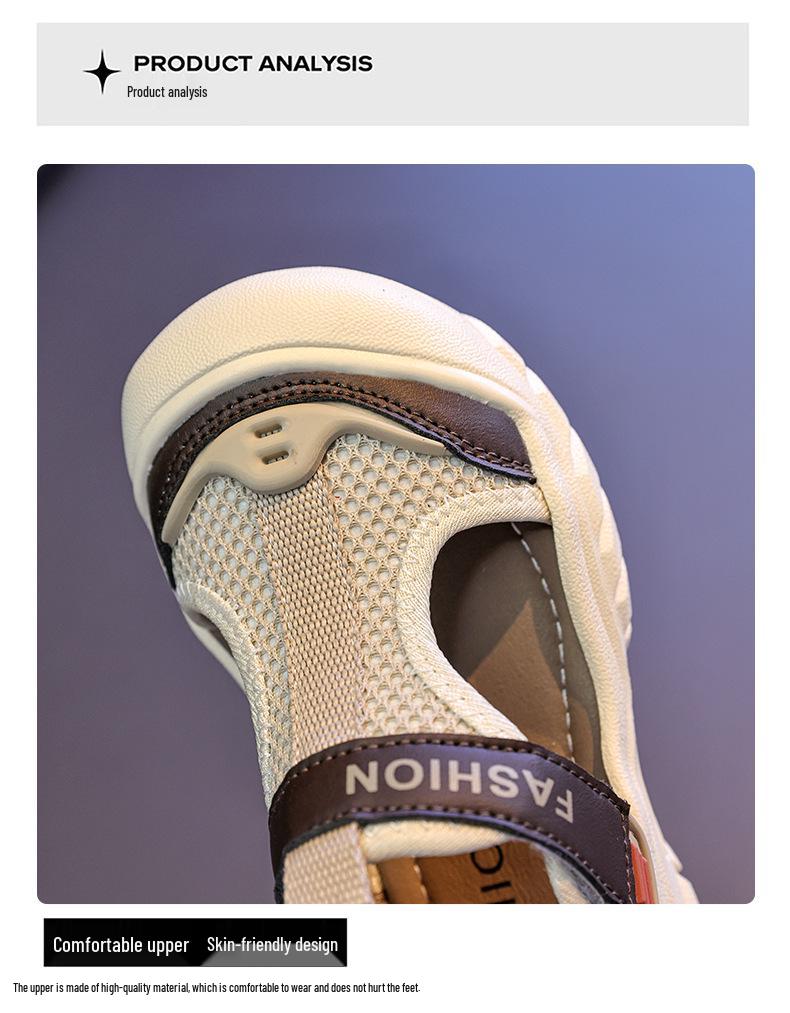 2025 Leichte Klettverschluss-Sandalen für Kinder - Sportliches Design mit Zehenschutz für Jungen und Mädchen