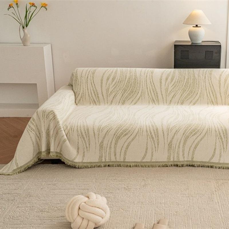 

Chenille French Style Sofa Blanket for Living Room Anti-Dirty Sofa Slipcover Tassel Four Seasons Couch Towel Camping Travel Rugs 180x130cm S