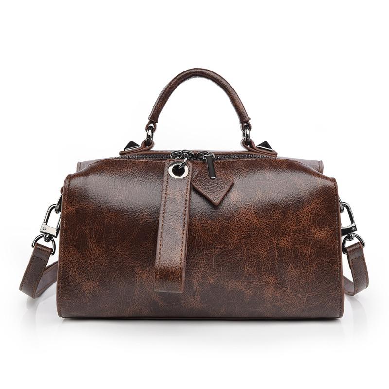 Crossbody bag fashionable retro printed pillow bag large capacity handbag high sense simple shoulder bag women