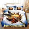 Municipal Waste Bedding Set Single Twin Printed Bed Set With Pillowcase Bed Duvet Cover Soft Single Double Queen Super King Size