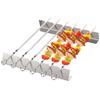 6 Slots Skewer Holder Anti-Slip Groove Barbecue Tools BBQ Accessories Kebab Stands  Patio Barbecue