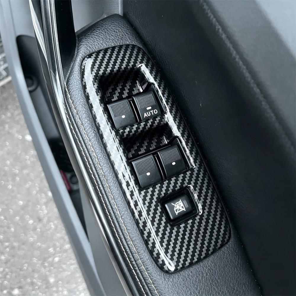 For Ford Everest 2015-2021 Ranger 2015-2022 Door Window Lift Switch Panel Cover Trim Frame Decorator Sticker Car Accessories