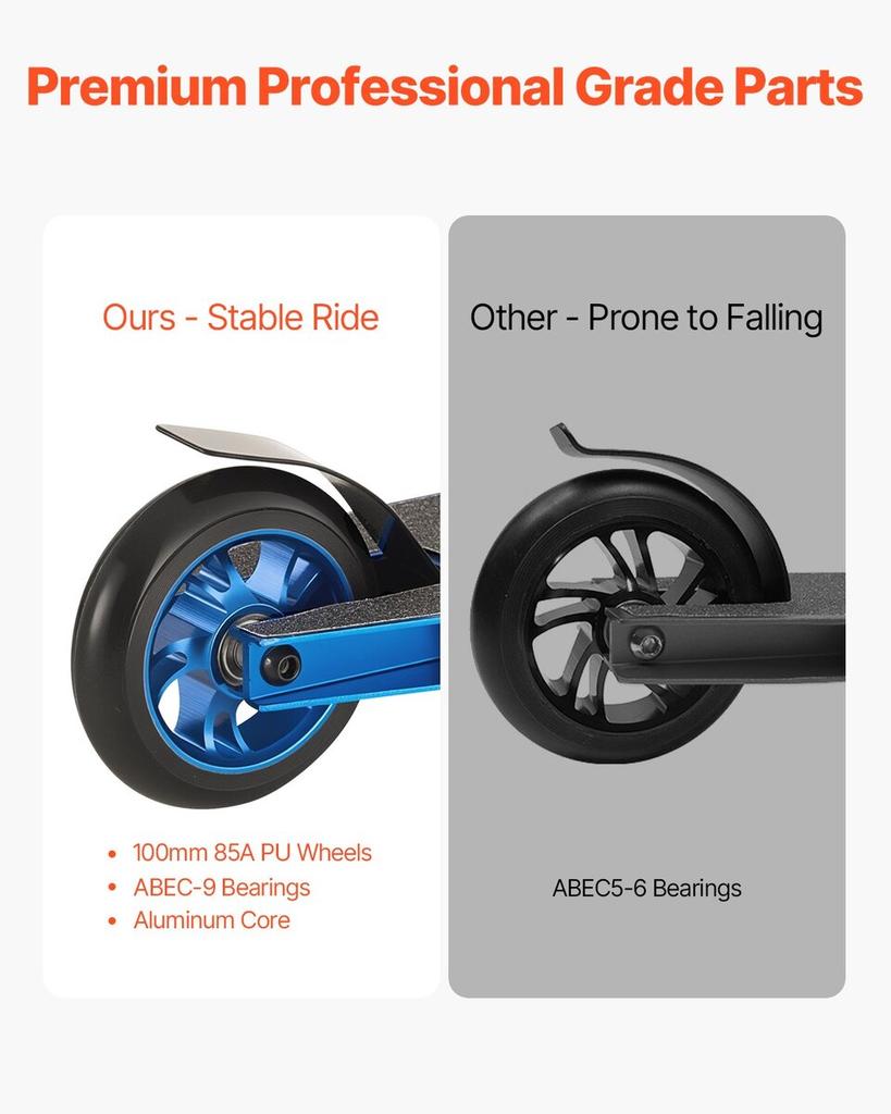Stunt Scooter Street Trick Scooters for Kids Adults Double Layer Deck